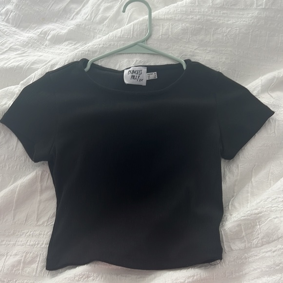 Princess Polly Organic Classic Black Crop Tee - Picture 3 of 4